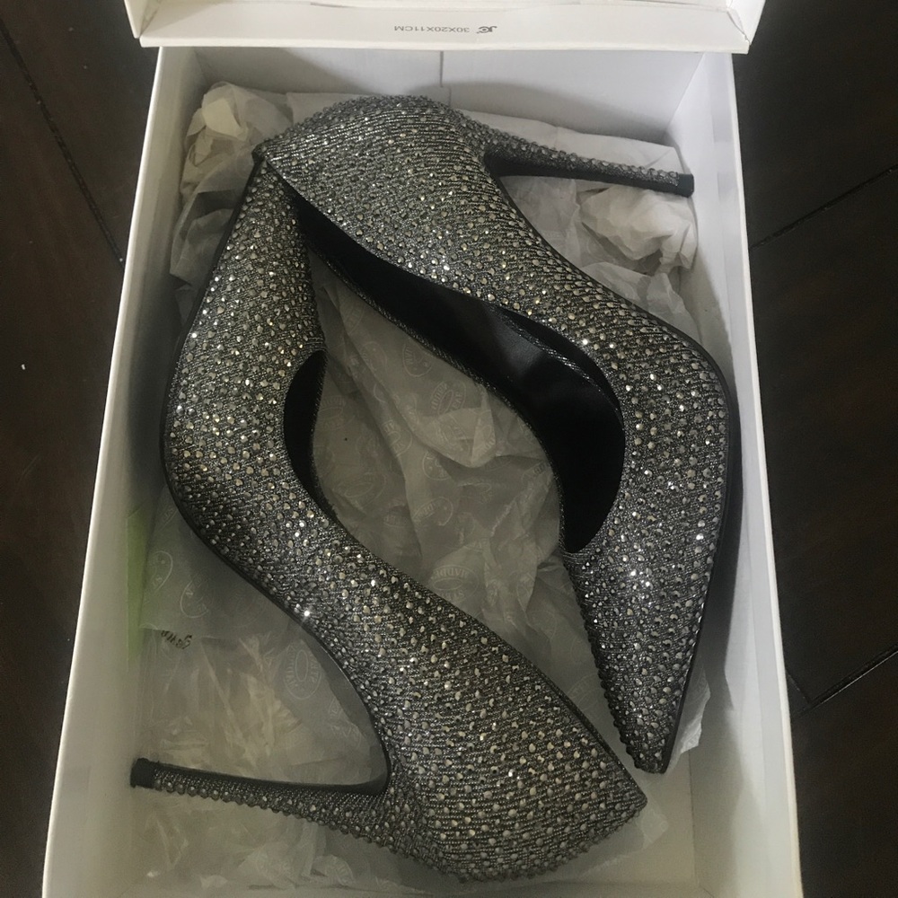 Steve Madden crystal heels